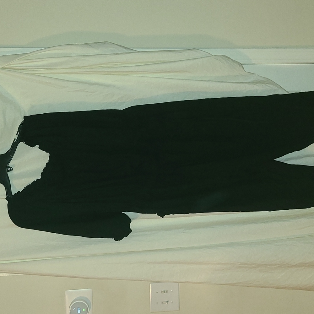 Black crop off shoulder jumpsuit from F2F